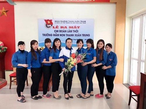 Lễ ra mắt chi đoàn lâm thời trường MN Thanh Xuân Trung