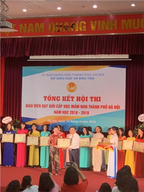 Tổng kết Hội thi giáo viên dạy giỏi cấp học Mầm non Thành phố Hà Nội năm học 2018-2019
