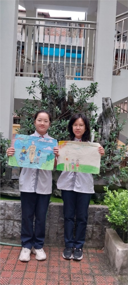 Liên đội THCS Nguyễn Trãi tham gia cuộc thi vẽ tranh  Bác Hồ trong trái tim thiếu nhi Thanh Xuân 