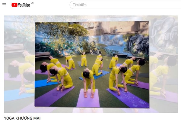 Cán bộ, giáo viên, nhân viên hăng say tập Yoga nâng cao sức khỏe
