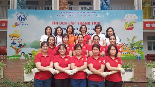Đội kéo co của nhà trường vượt qua vòng loại để tham gia trận chung kết tại Đại hội TDTT phường Khương Mai
