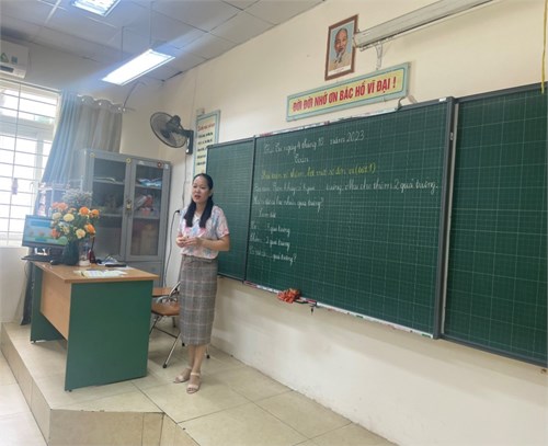 Trường tiểu học Nguyễn Trãi nâng cao chất lượng dạy học thông qua việc dự giờ, thăm lớp