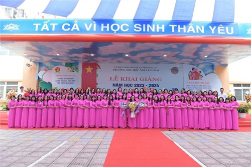 Trường tiểu học Nguyễn Trãi quyết tâm thực hiện tốt nhiệm vụ năm học 2023 – 2024