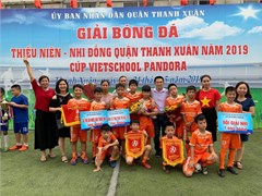 Niềm vui chiến thắng với giải Á quân bóng đá cấp quận