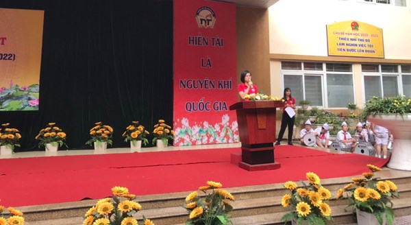 Cô trò trường Tiểu học Nguyễn Trãi tích cực hưởng ứng ngày pháp luật NƯỚC CỘNG HÒA XHCN VIỆT NAM